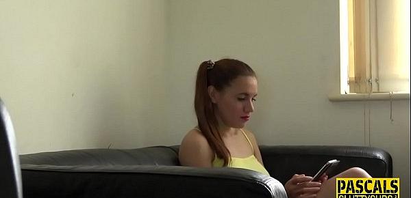  Teen submissive gets throated and plowed